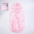 WANMEI Grid Pink White Shower Caps- Flexi Satin Lined, Large Wide Shower Cap for Women & Men, Adjustable,Hair Accessory
