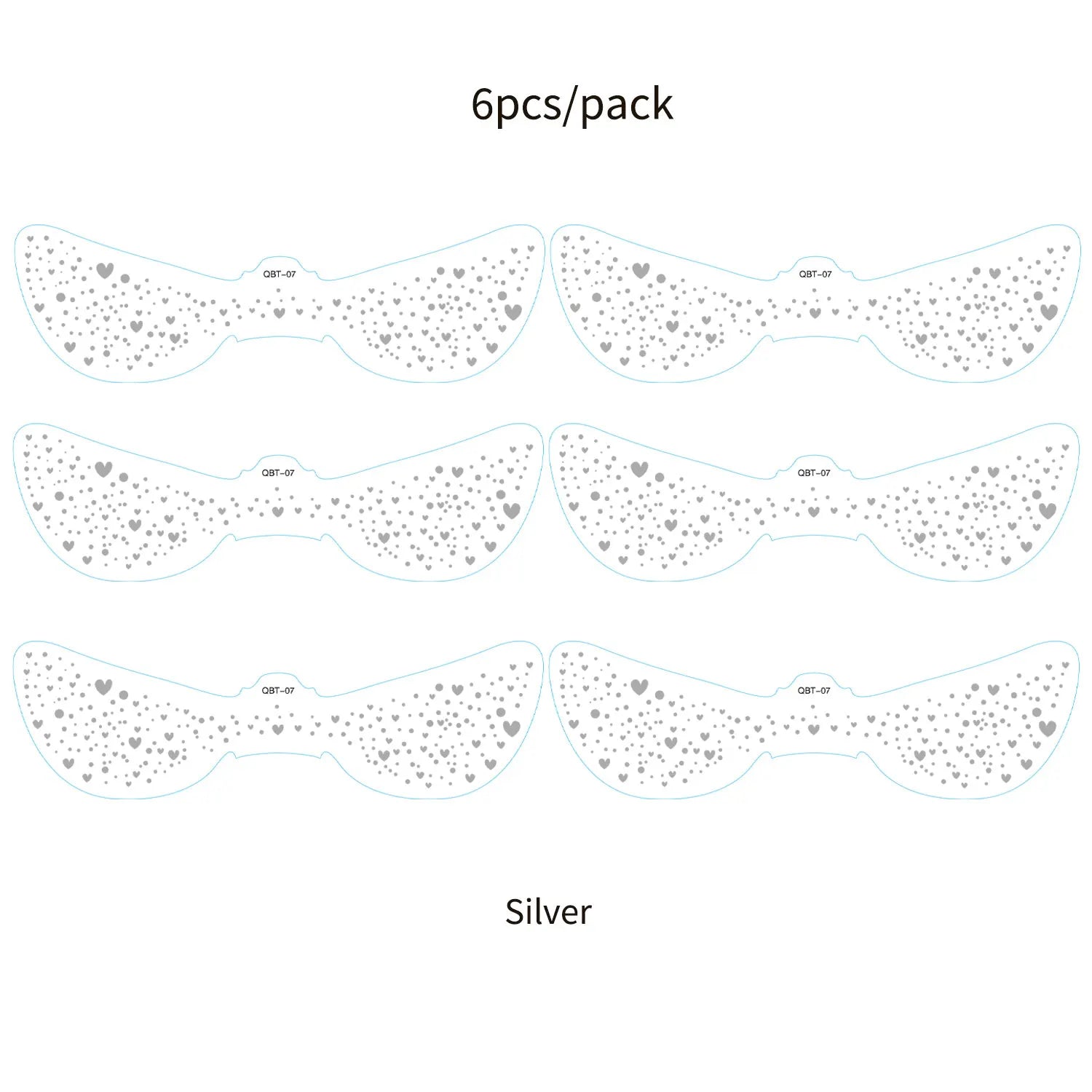 6Pcs Fake Freckle Stickers for Women Waterproof Golden Silver Glitter Temporary Tattoos for Face Makeup Holiday Music Party