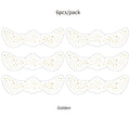 6Pcs Fake Freckle Stickers for Women Waterproof Golden Silver Glitter Temporary Tattoos for Face Makeup Holiday Music Party