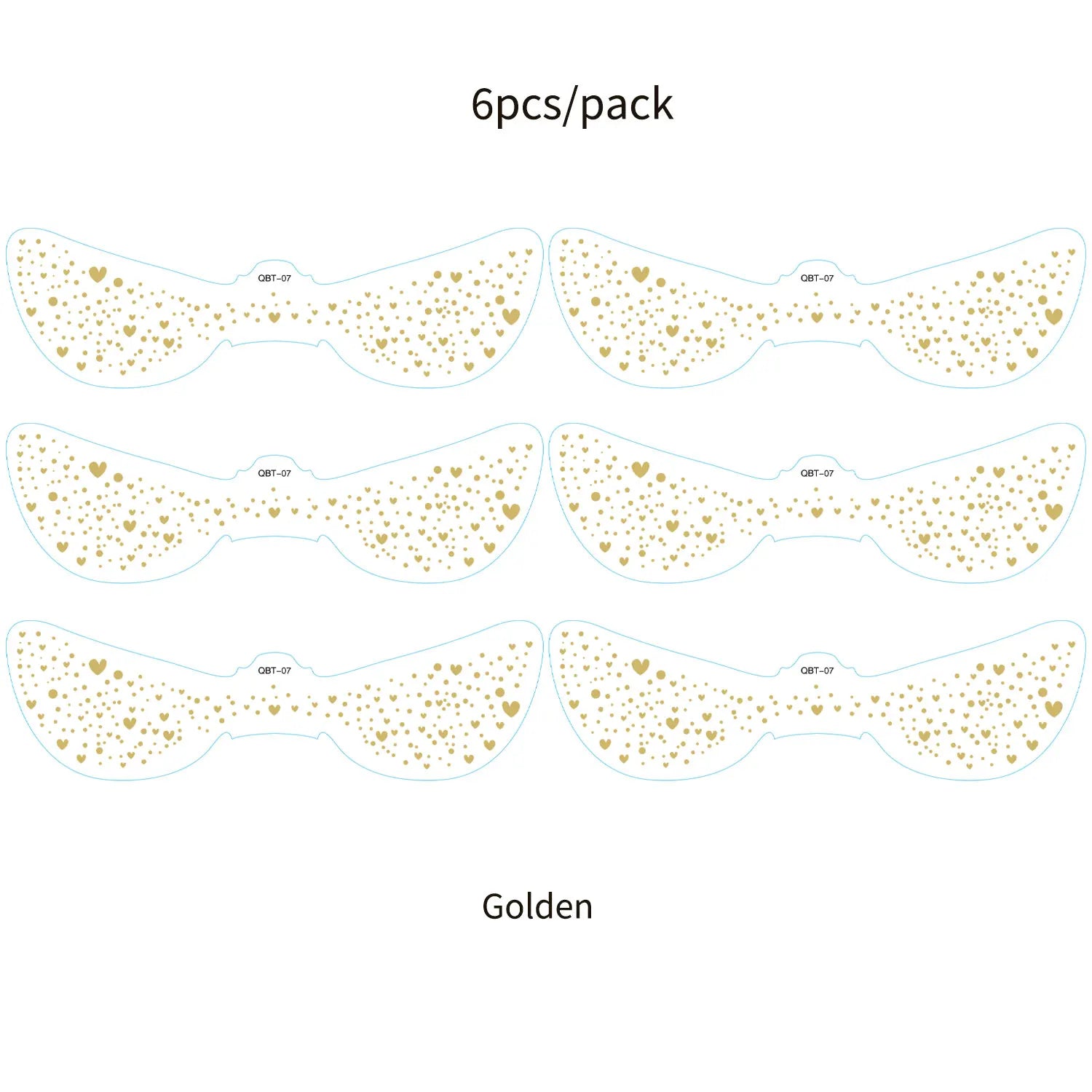 6Pcs Fake Freckle Stickers for Women Waterproof Golden Silver Glitter Temporary Tattoos for Face Makeup Holiday Music Party